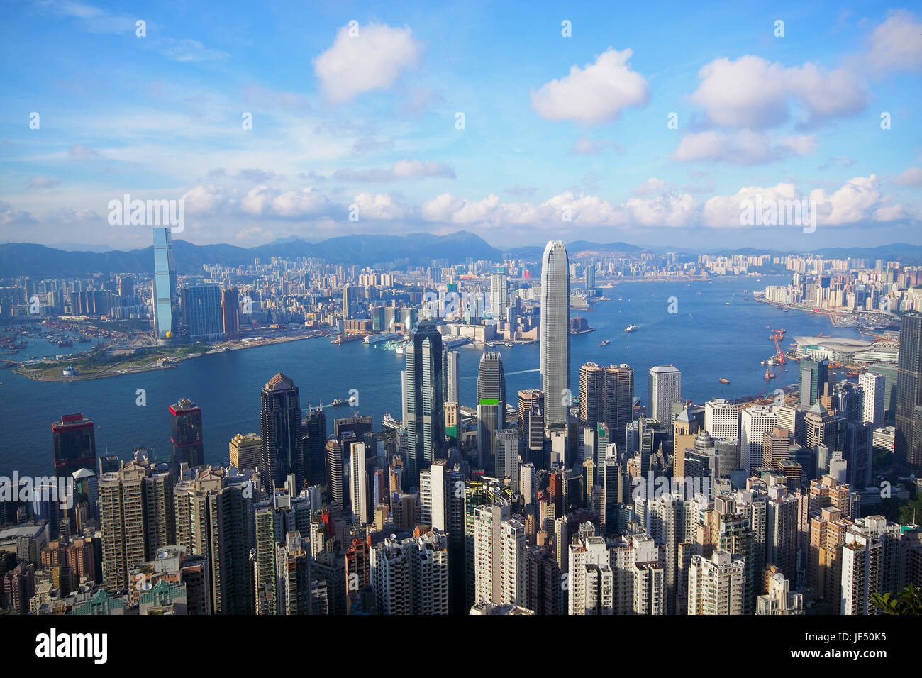 Hong Kong skyline from Victoria Peak Stock Photo - Alamy