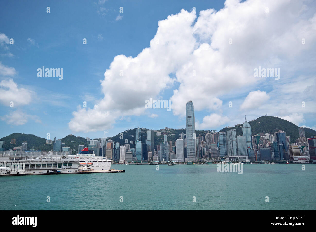 Hong Kong at day and modern buildings Stock Photo - Alamy