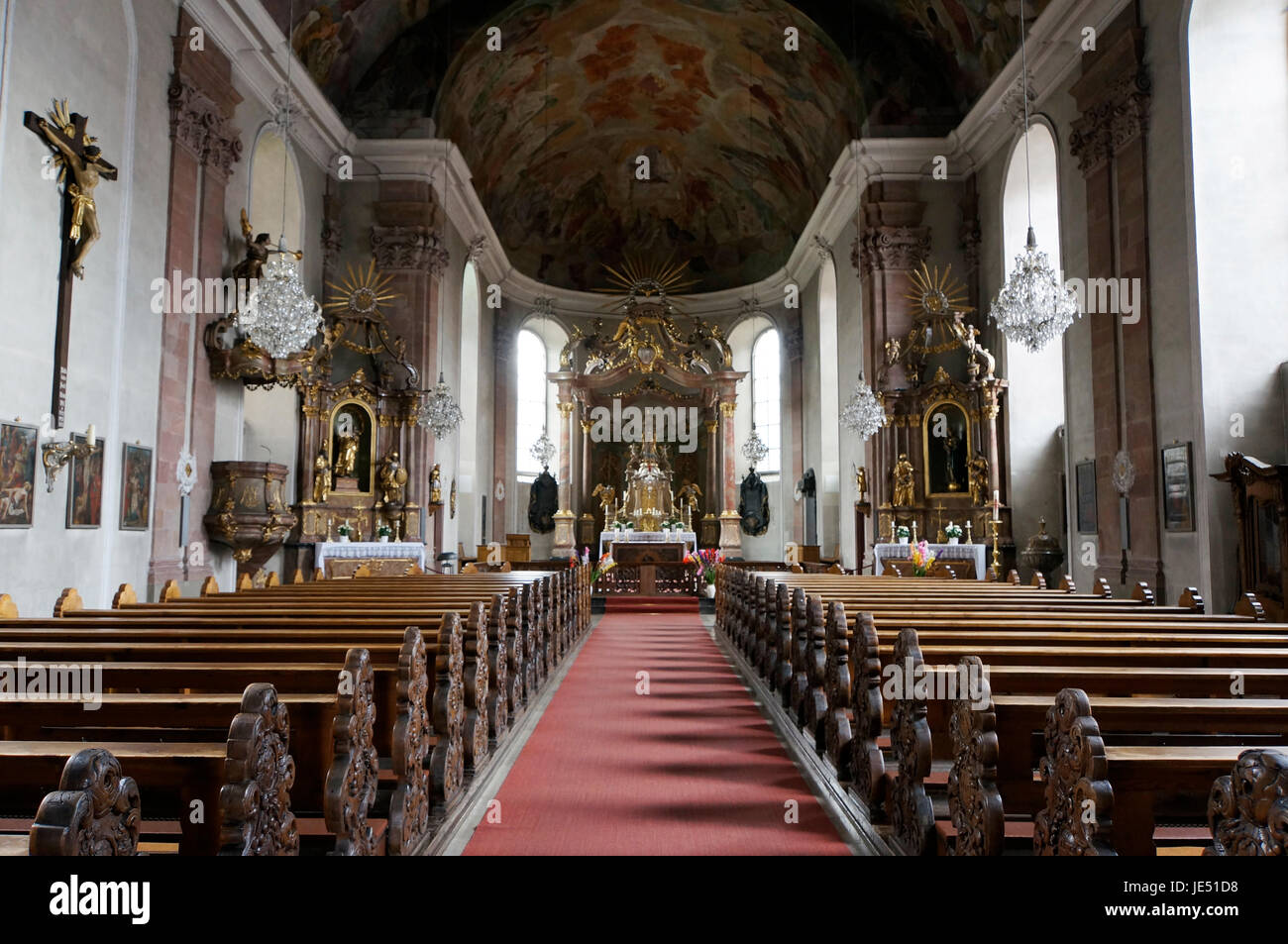 Muttergotteskirche Aschaffenburg Bayern Deutschland Stock Photo Alamy