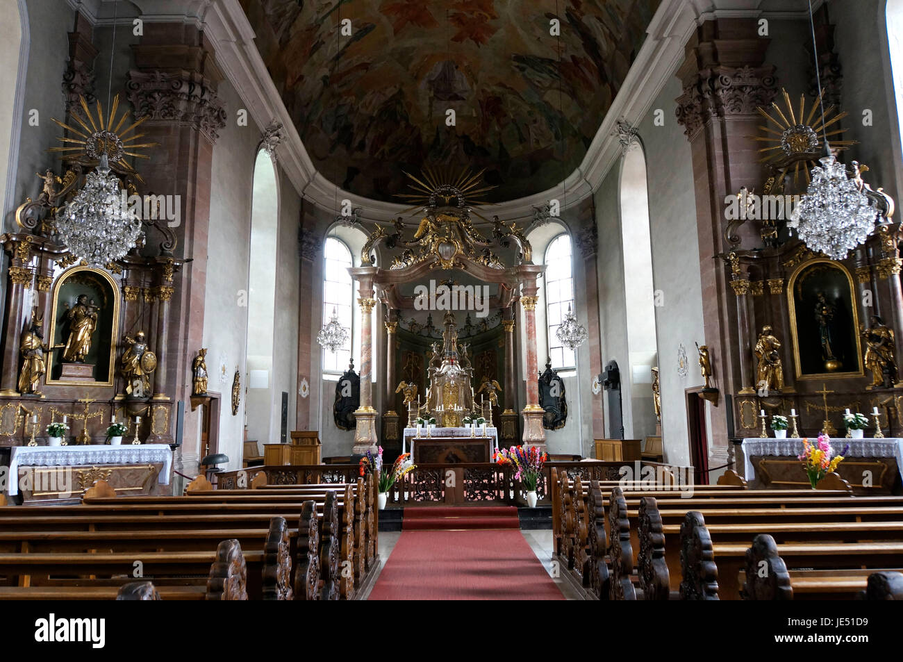 Muttergotteskirche Aschaffenburg Bayern Deutschland Stock Photo Alamy