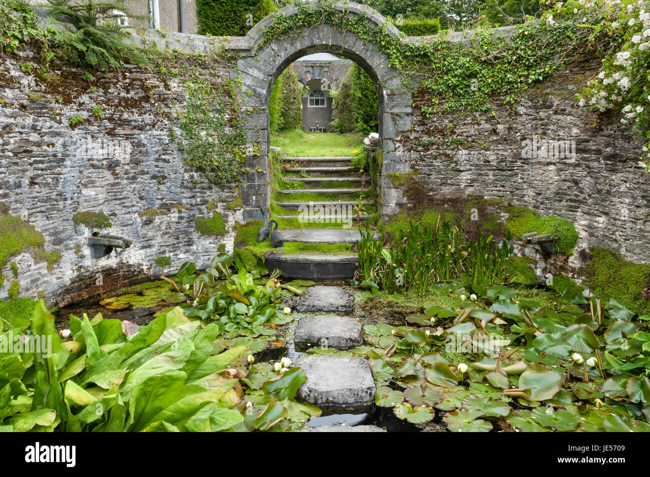 Ffynone Mansion, Boncath, Pembrokeshire, Wales, UK. Owned by the Lloyd