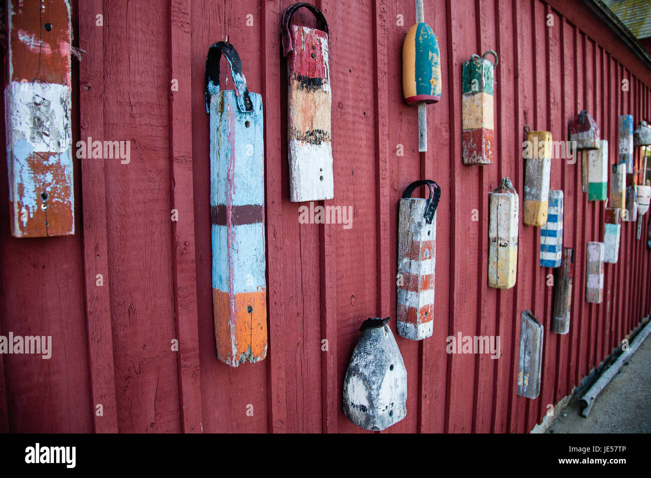 Lobster buoy wall hi-res stock photography and images - Alamy