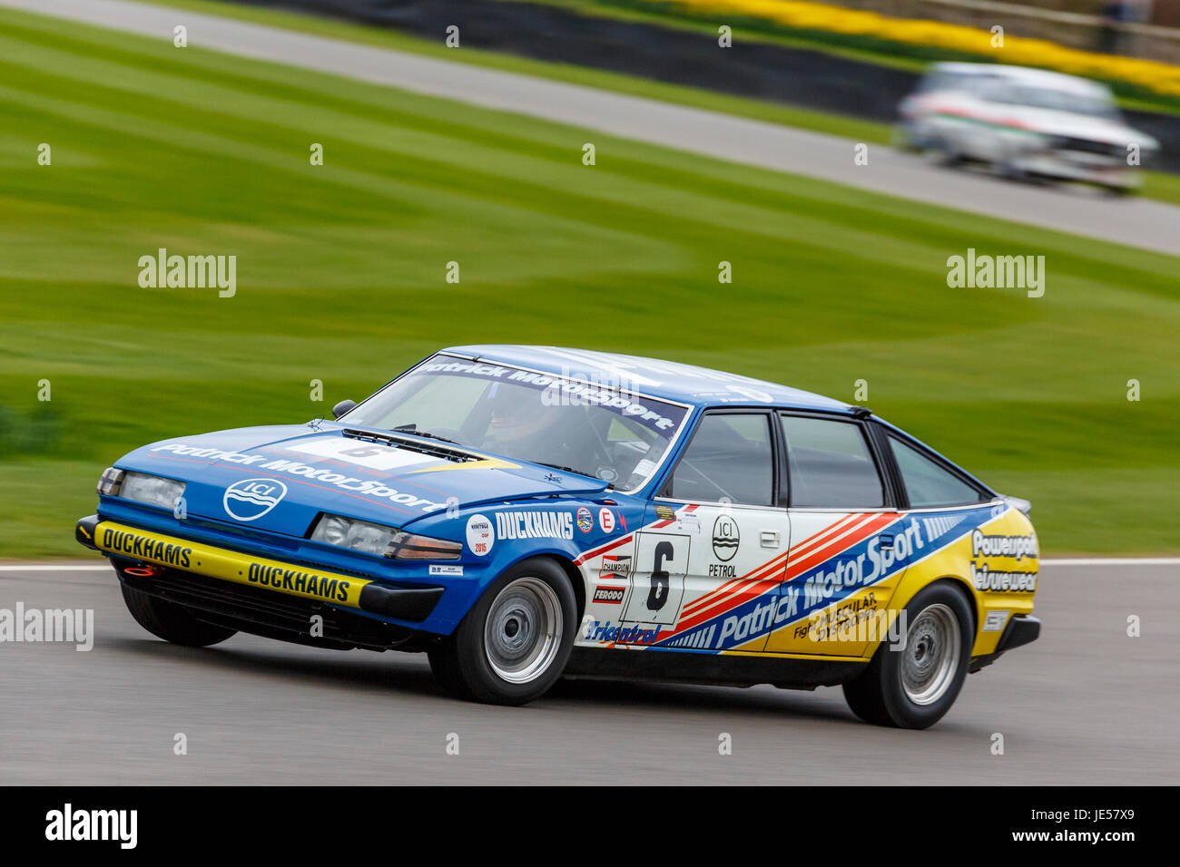 1980 Rover 3500 SD1 with driver Gordon Shedden during the Gerry Marshall Trophy race at Goodwood GRRC 75th Members Meeting, Sussex, UK. Stock Photo