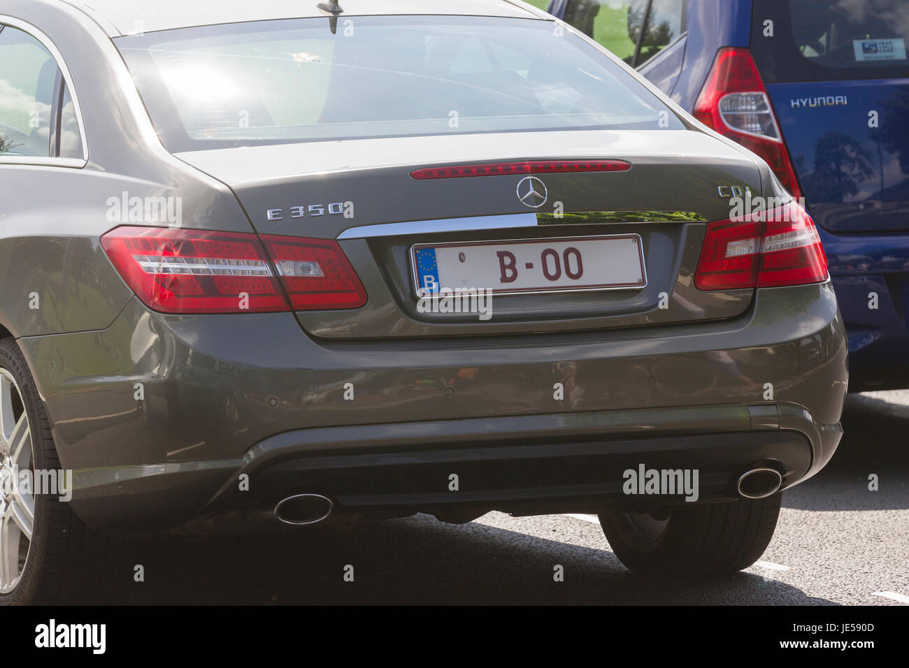 Unique Belgian number plate Stock Photo Alamy