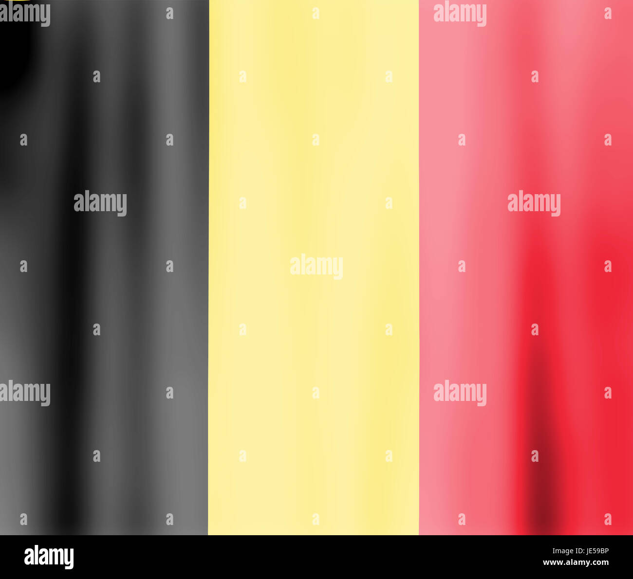 wavy belgian flag illustration Stock Photo - Alamy