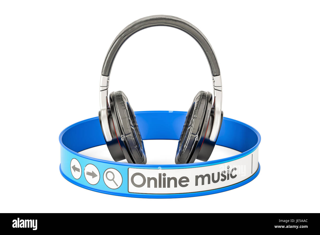 Online Music concept, 3D rendering Stock Photo