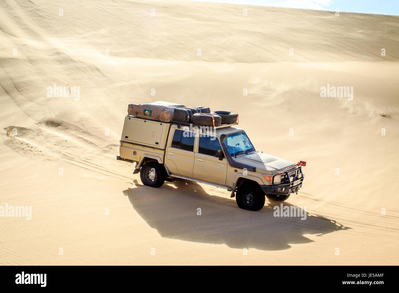 4x4 driving in the Nambian Desert, Namibia Stock Photo - Alamy