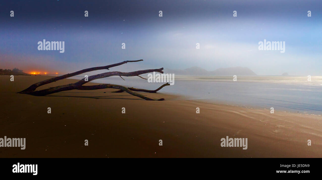 Tolaga bay beach night time , East coast Stock Photo Alamy