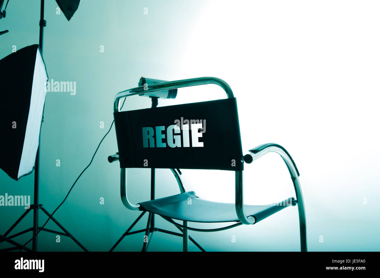 Chair Director Lighting Stock Photo Alamy