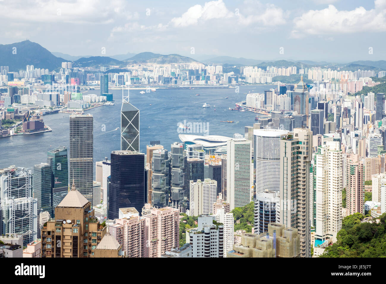 Hong Kong Skyline from Victoria Peak Stock Photo - Alamy