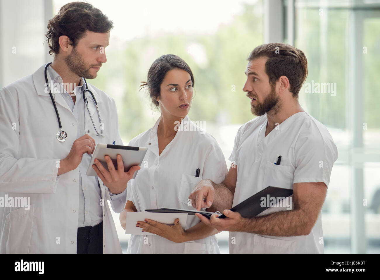 Healthcare professionals working together Stock Photo