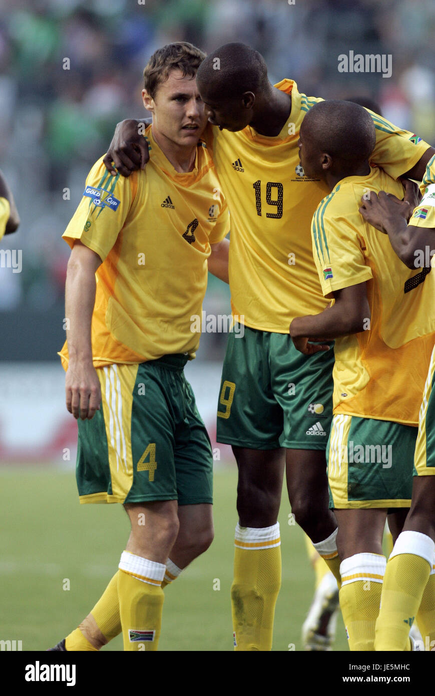 PHILIP EVANS CELEBRATE GOAL SOUTH AFRICA V MEXICO HOME DEPOT CENTRE