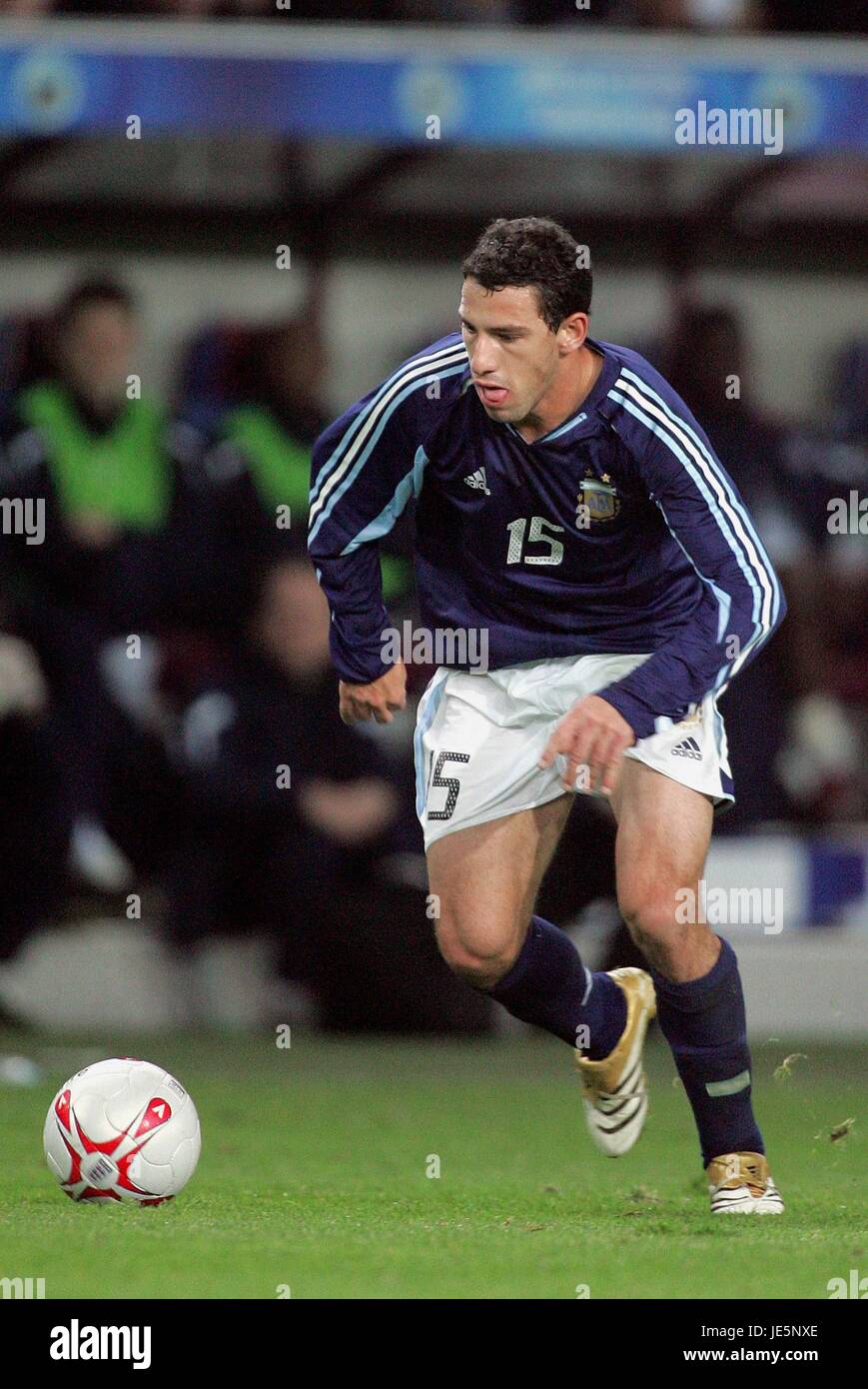 MAXIMILIANO RODRIGUEZ ARGENTINA STADE DE GENEVE SWITZERLAND 12 November 2005 Stock Photo