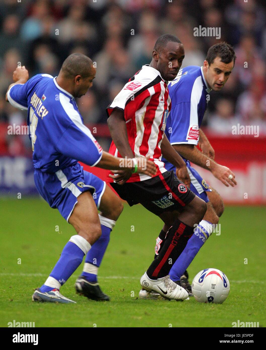 WHITLEY KABBA & BARKER SHEFFIELD UNITED V CARDIFF BRAMAL LANE SHEFFIELD