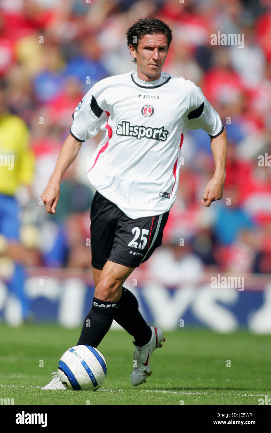 ALEXEI SMERTIN CHARLTON ATHLETIC FC THE RIVERSIDE STADIUM MIDDLESBROUGH ENGLAND 28 August 2005 Stock Photo