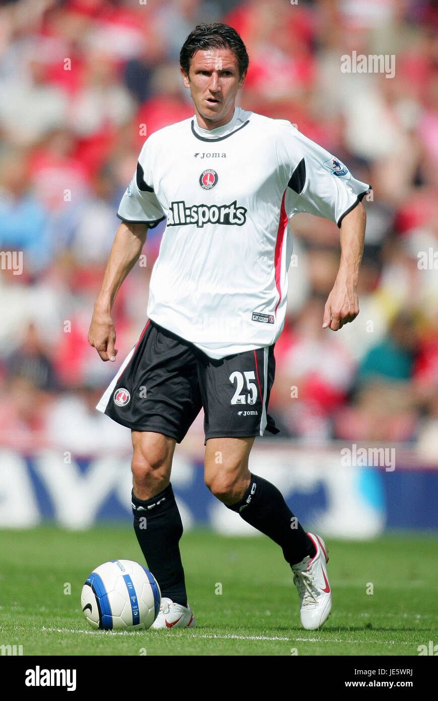 ALEXEI SMERTIN CHARLTON ATHLETIC FC THE RIVERSIDE STADIUM MIDDLESBROUGH ENGLAND 28 August 2005 Stock Photo