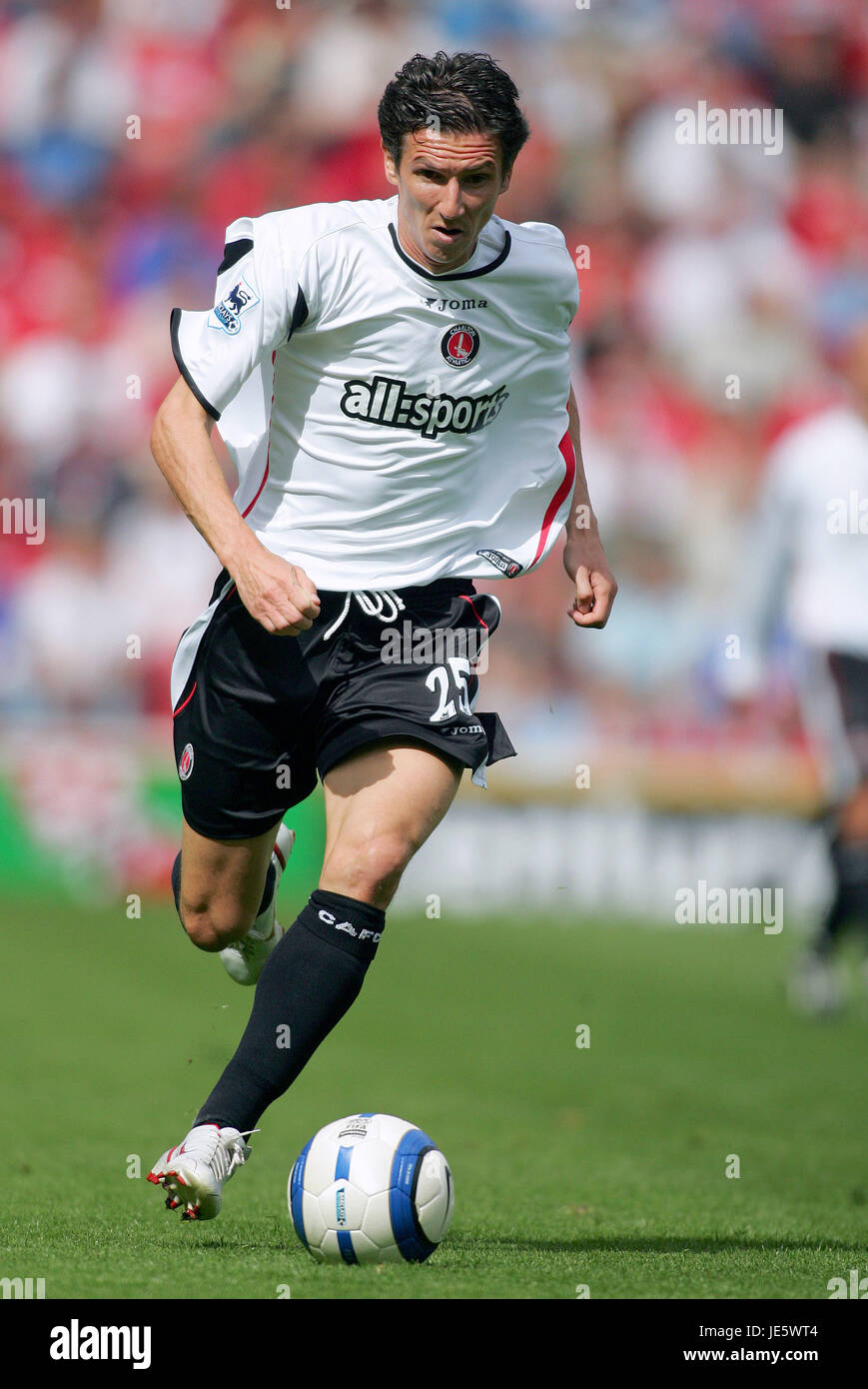 ALEXEI SMERTIN CHARLTON ATHLETIC FC THE RIVERSIDE STADIUM MIDDLESBROUGH ENGLAND 28 August 2005 Stock Photo