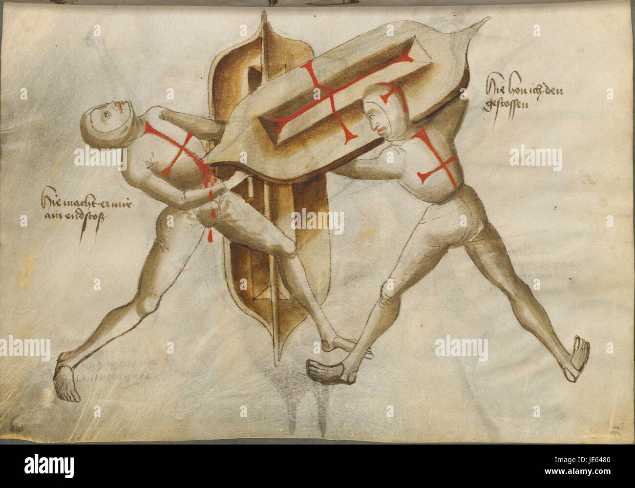 Talhoffer Drawings German fencing manuals hi-res stock photography and images - Alamy