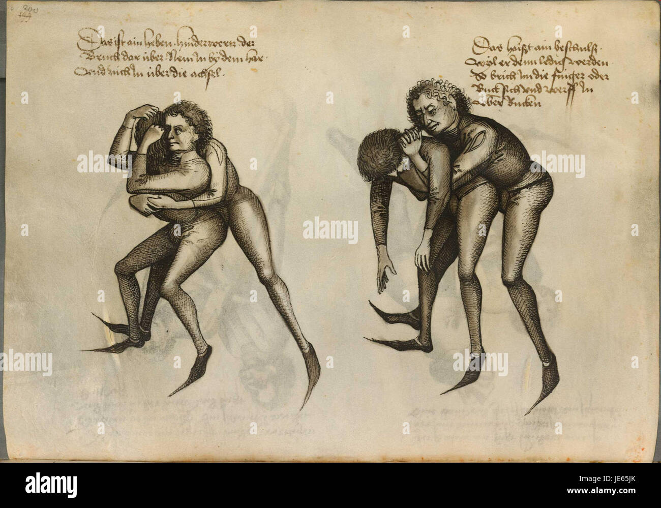 Talhoffer Drawings A page from 'De Fechtbuch' by Hans Talhoffer, a medieval martial arts ...