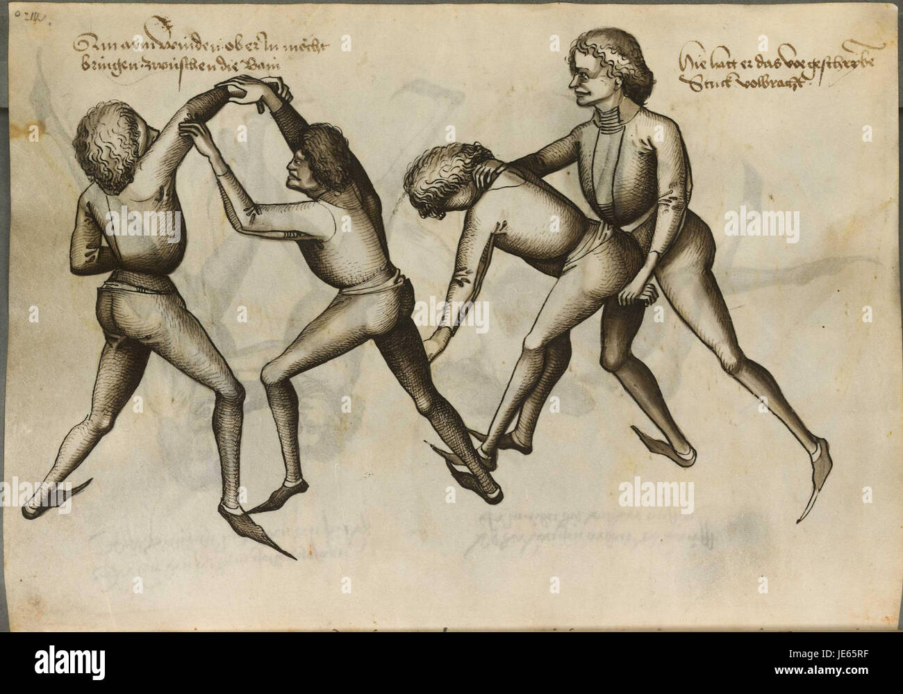 Talhoffer Drawings 'De Fechtbuch Talhoffer 211' is a page from a medieval German fencing ...