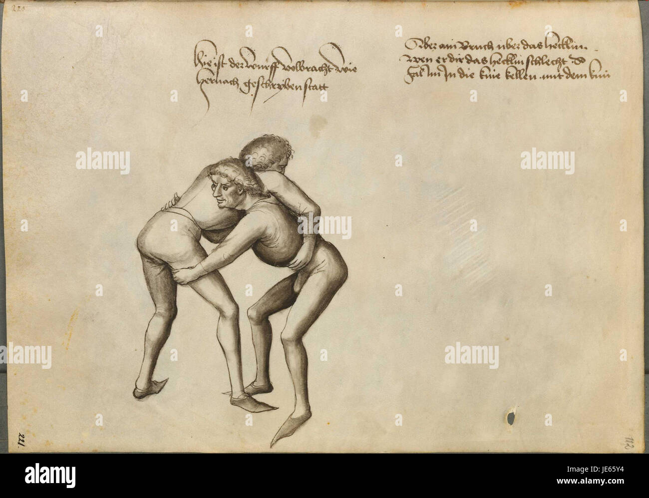 Talhoffer Drawings A page from 'Fechtbuch' by Talhoffer, a medieval combat manual. The ...