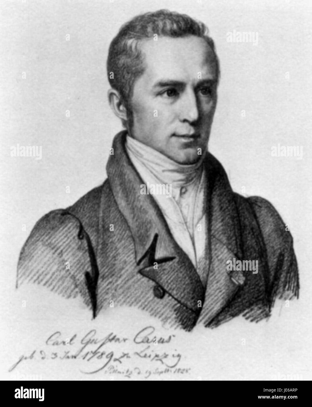 Carl Christian Vogel von Vogelstein - Carl Gustav Carus 1828 (01) Stock Photo