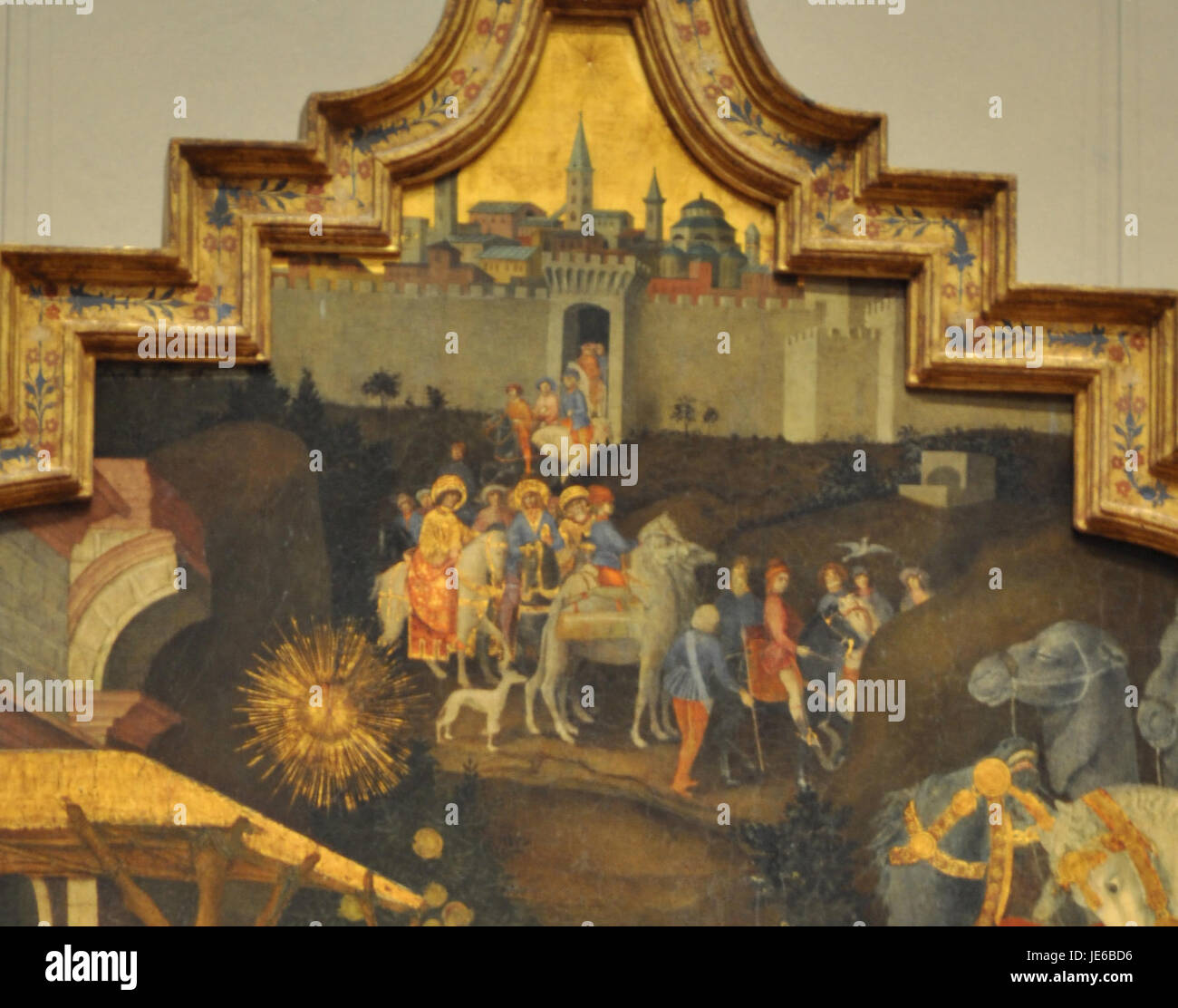 Benvenuto di Giovanni - Adoration of the Magi detail Stock Photo - Alamy