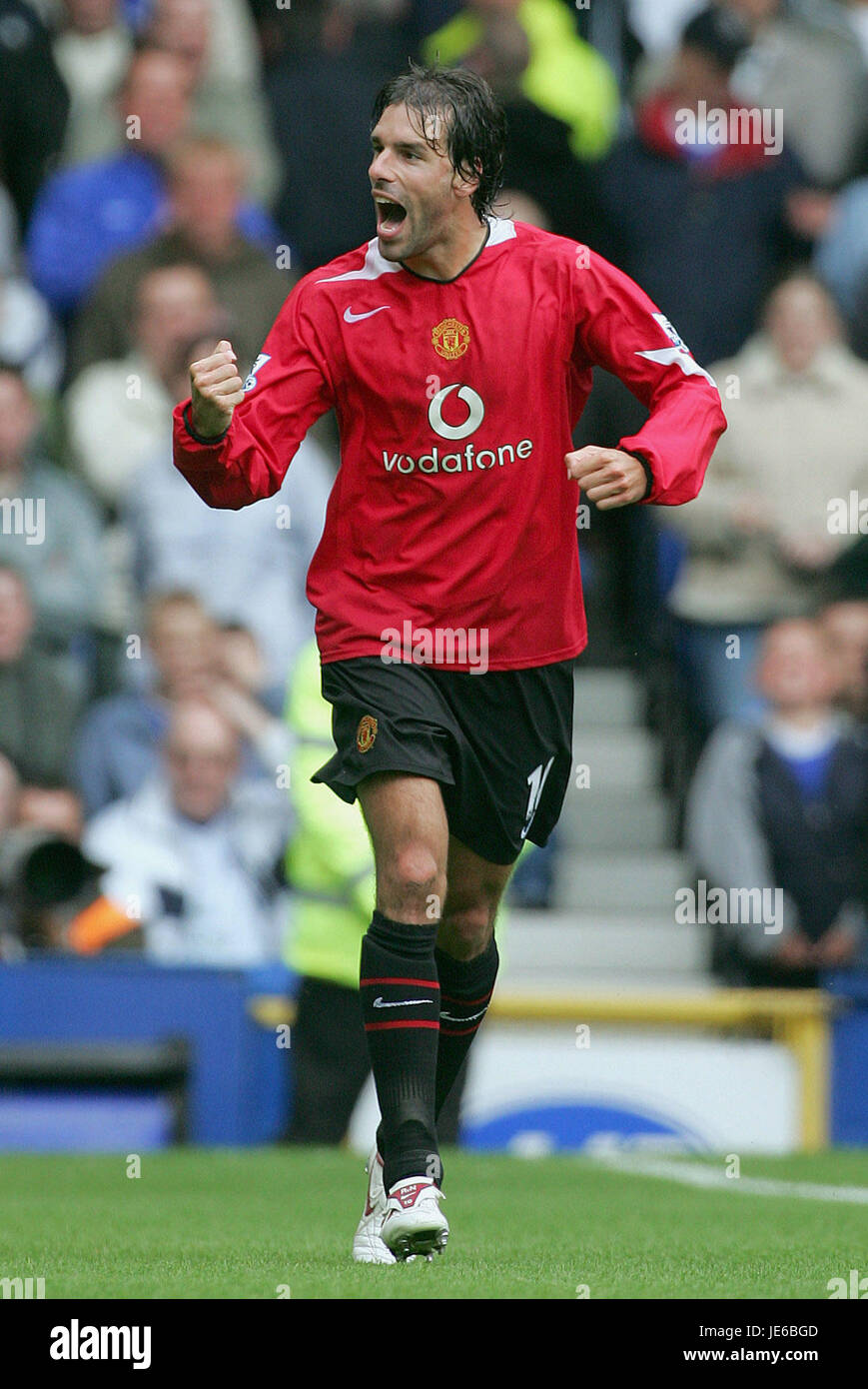 RUUD VAN NISTELROOY MANCHESTER UNITED FC GOODISON PARK LIVERPOOL ENGLAND 13 August 2005 Stock Photo