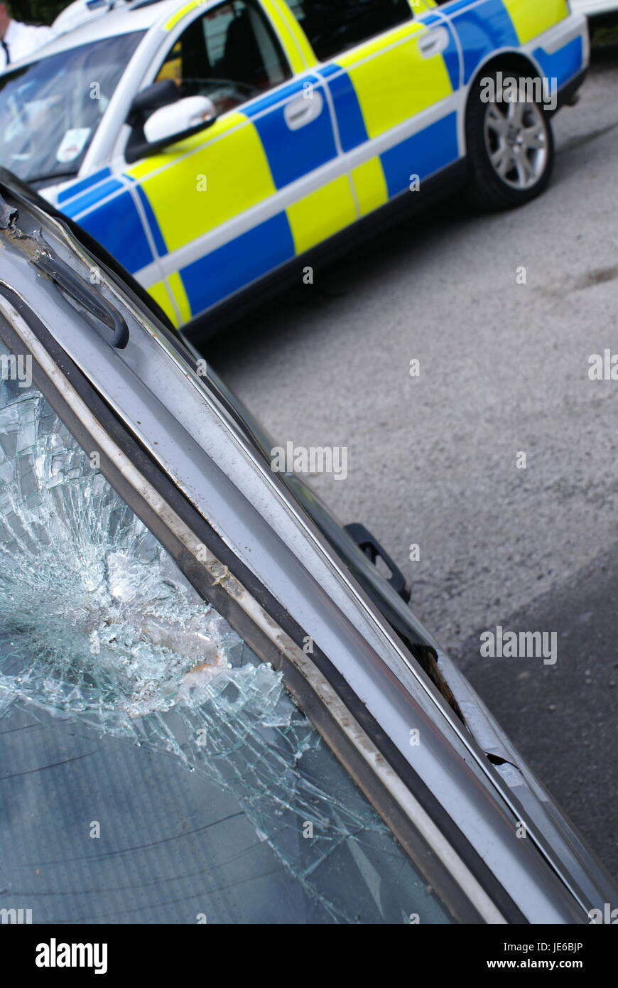 police dealing with terrorist incident Stock Photo