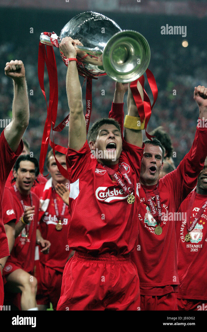 Steven Gerrard Ac Milan V Liverpool Champions League Final 2005 Champions League Final 2005 Stock Photo Alamy