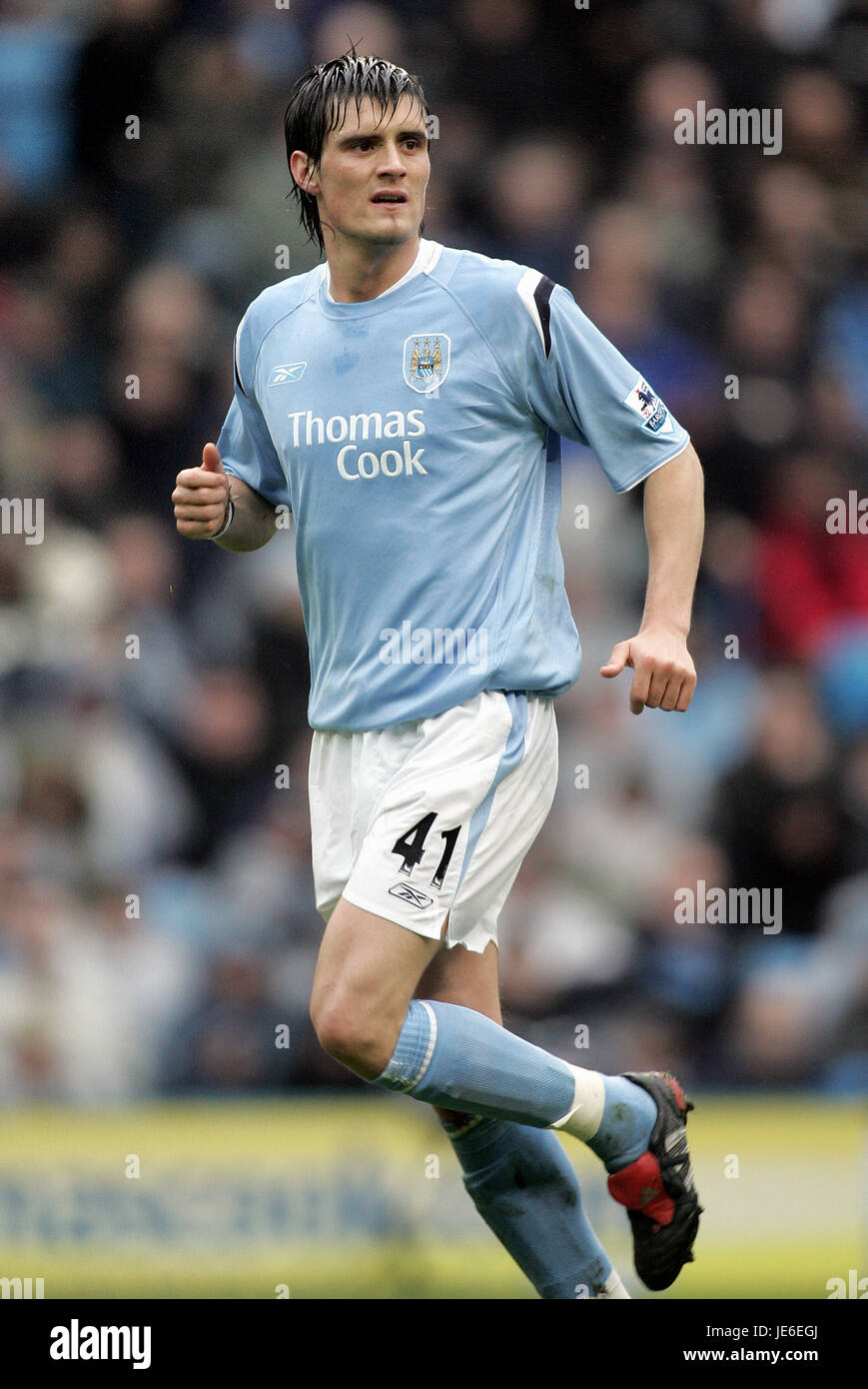 STEPHEN JORDAN MANCHESTER CITY FC SPORTS CITY MANCHESTER ENGLAND 09 April  2005 Stock Photo - Alamy