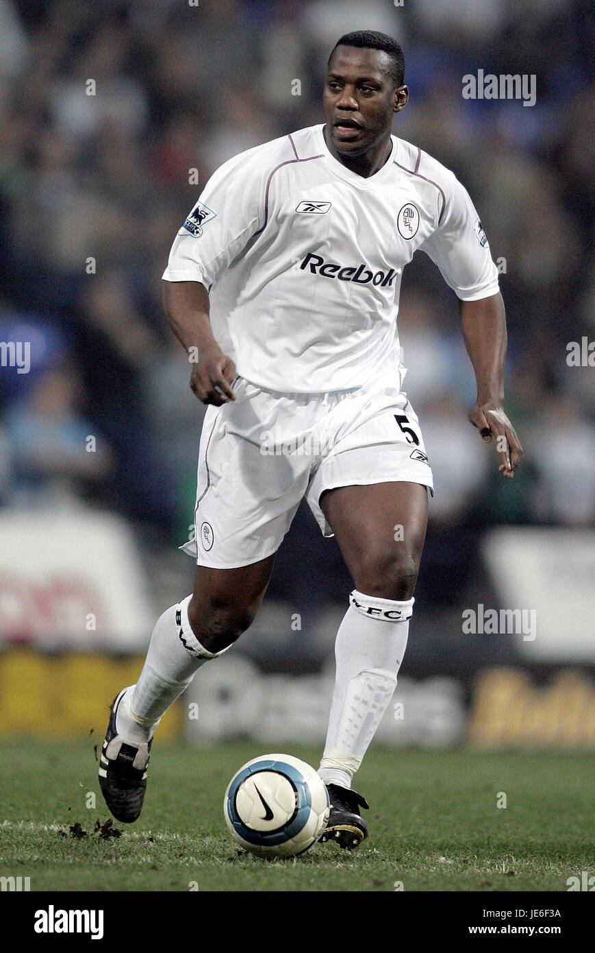 BRUNO N'GOTTY BOLTON WANDERERS FC REEBOK STADIUM BOLTON ENGLAND 19