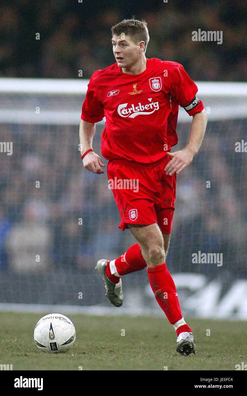 STEVEN GERRARD, LIVERPOOL FC, CARLING CUP FINAL 2005, 2005 Stock Photo - Alamy