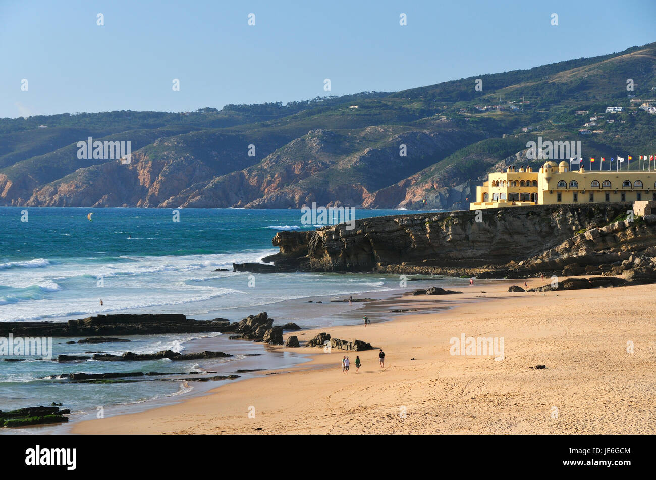 Praia do Guincho and Serra de Sintra. Cascais, Portugal Stock Photo