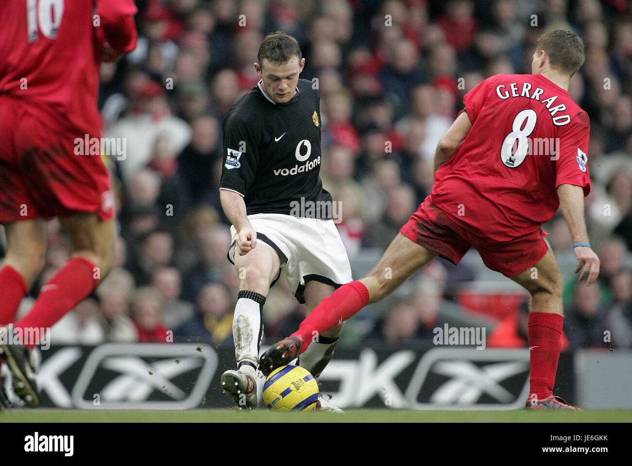 Wayne Rooney Steven Gerrard Liverpool V Manchester United Liverpool