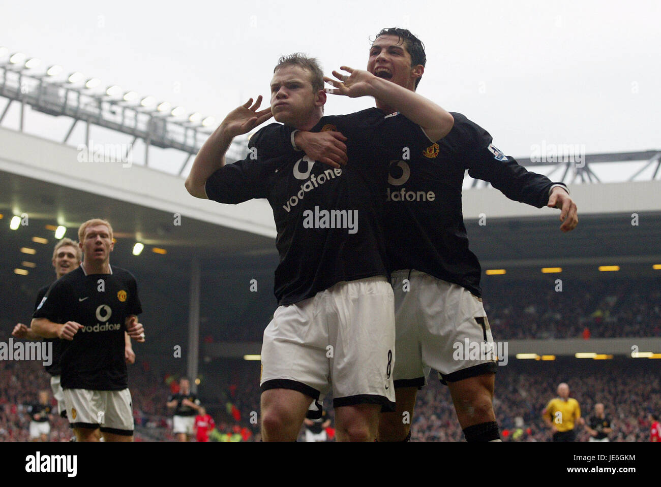 Wayne Rooney Ronaldo Liverpool V Manchester United Liverpool V Stock Photo Alamy