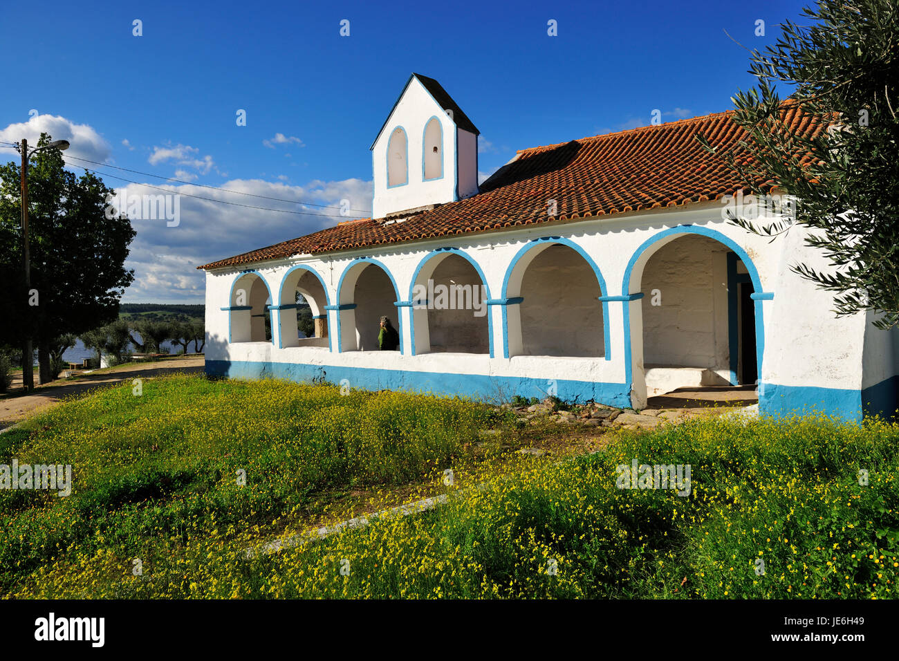 An old chapel near Avis. Alentejo, Portugal Stock Photo