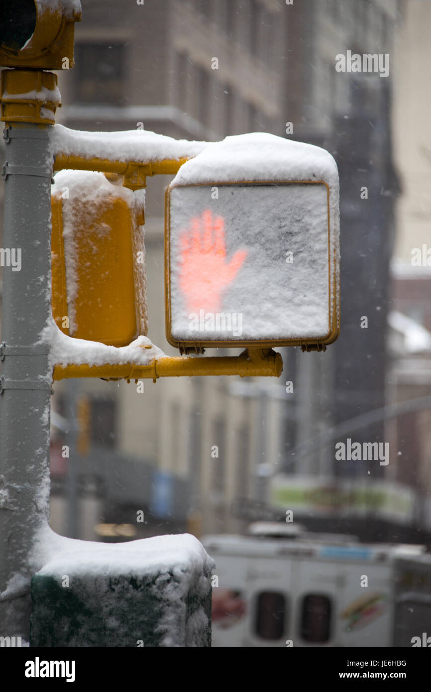 Don't walk sign in Manhattan, New York City Stock Photo