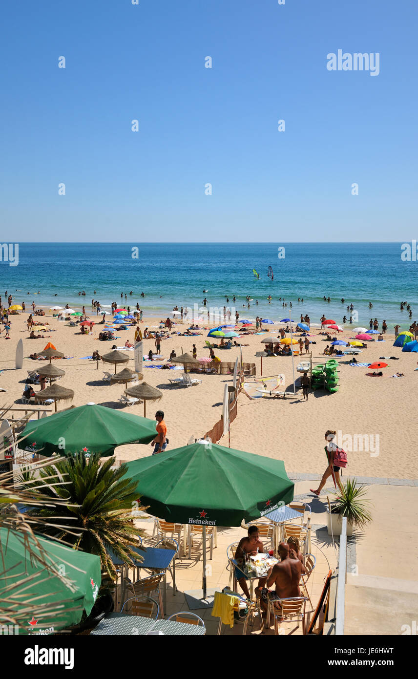 The Carcavelos beach, near Lisbon. Portugal Stock Photo