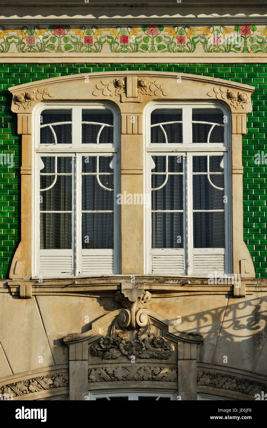 Windows in Salreu. Portugal Stock Photo