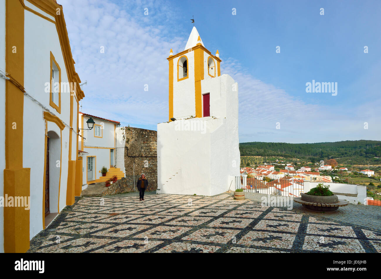 The historic village of Alegrete. Alentejo, Portugal Stock Photo