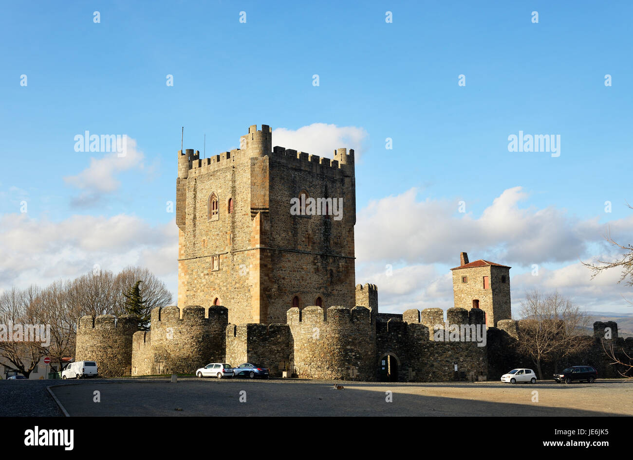 The castle of Braganca, one of the oldest cities in Portugal, Tras-os-Montes. Stock Photo