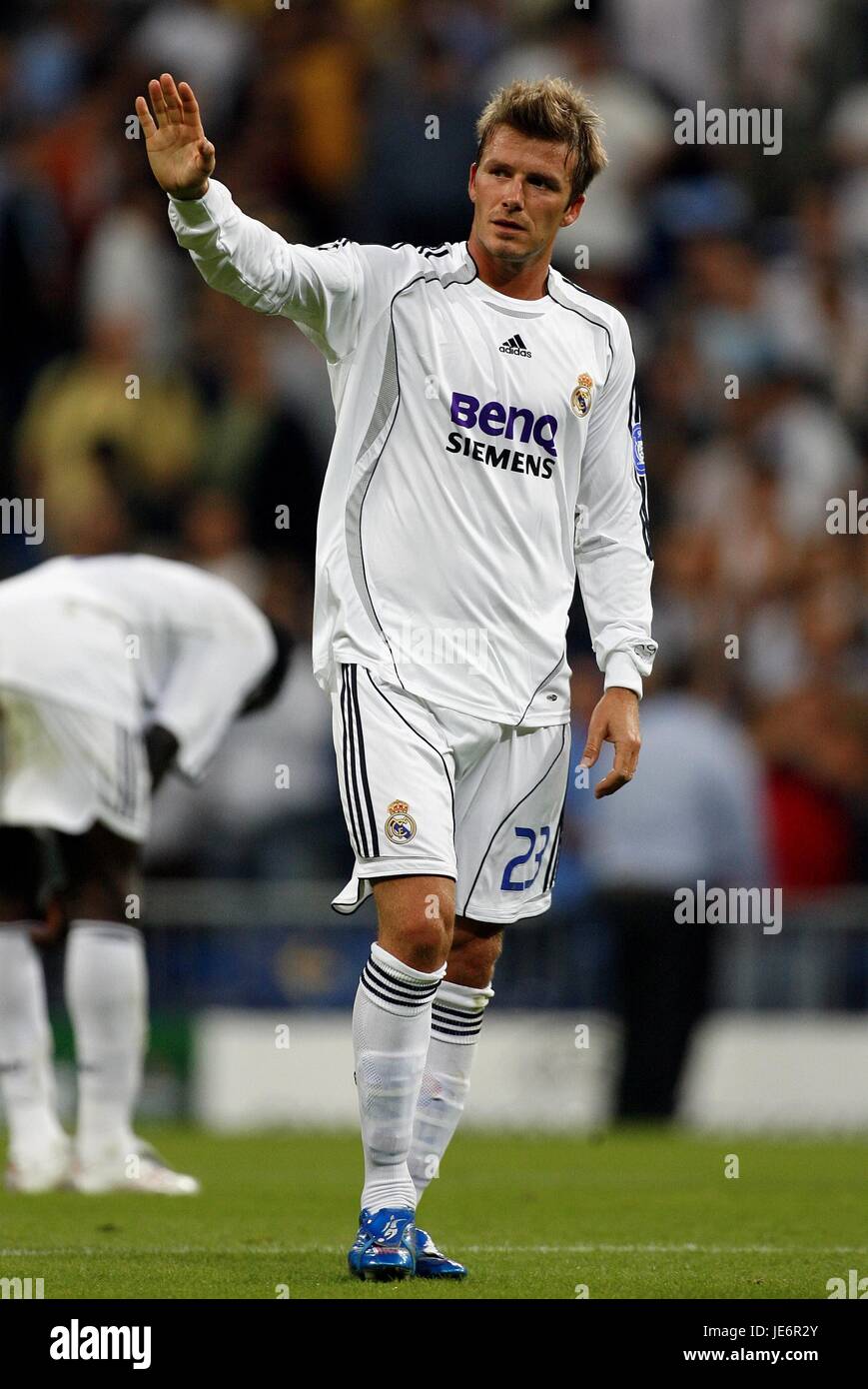 DAVID BECKHAM REAL MADRID CF THE BERNABEU MADRID SPAIN 26 September