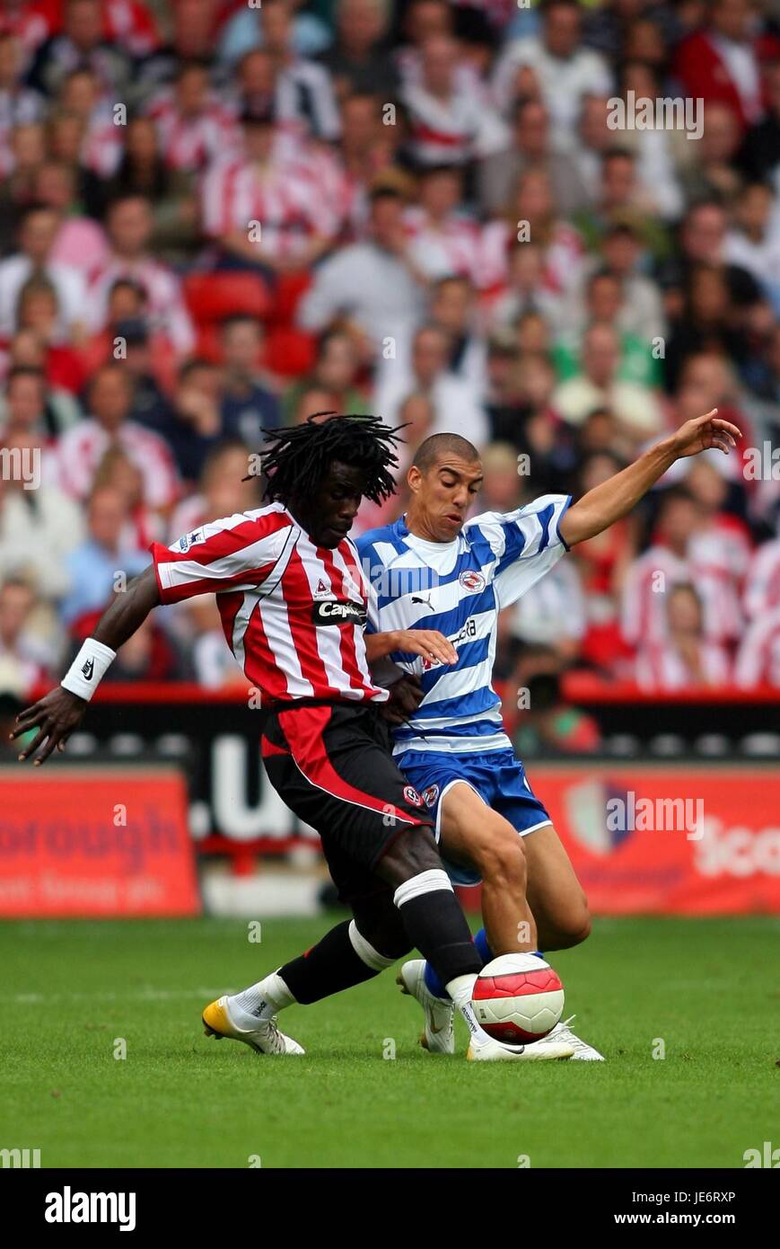 ADE AKINBIYI & JAMES HARPER SHEFFIELD UNITED V READING BRAMALL LANE