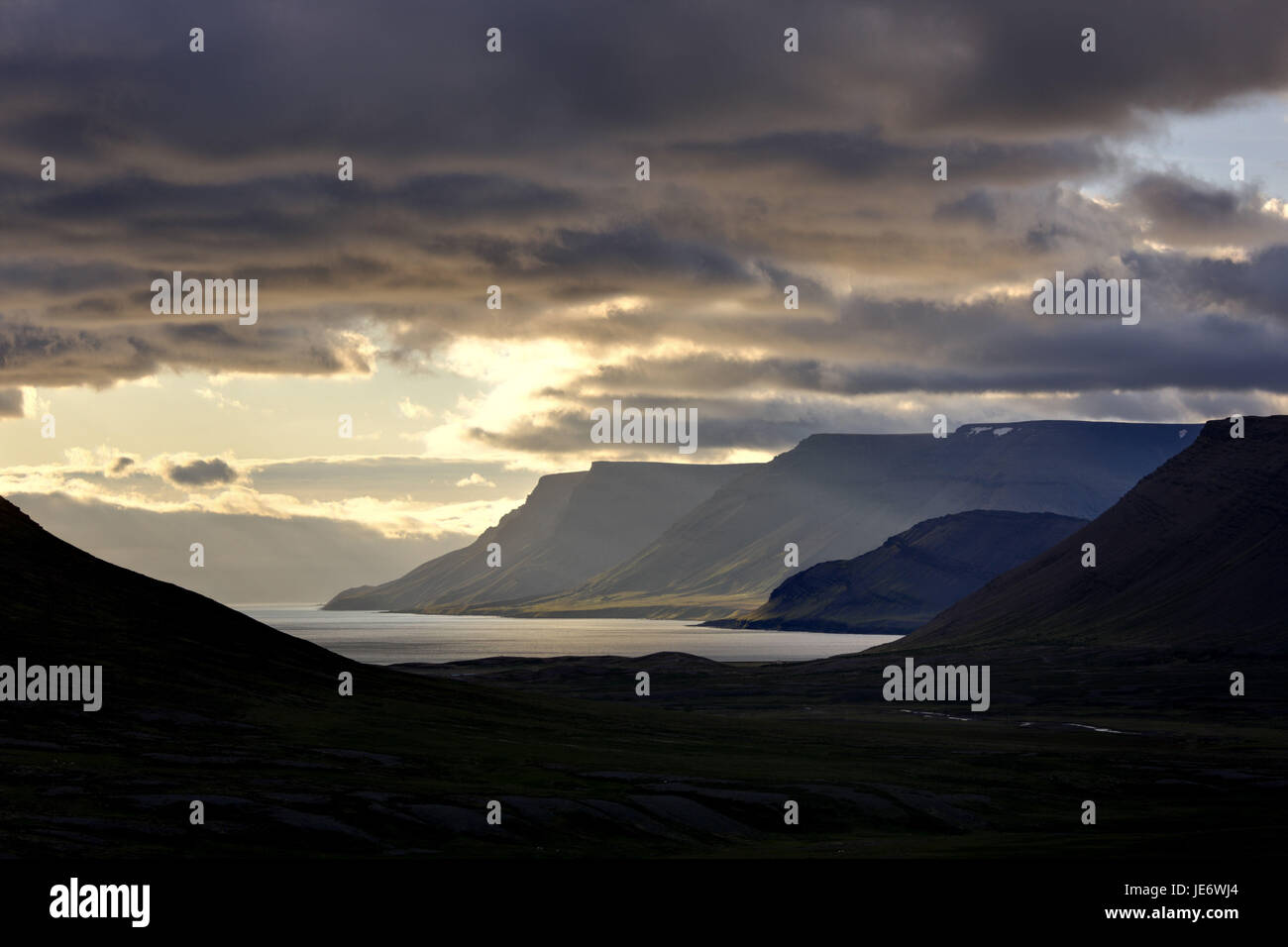 Europe, Northern Europe, Iceland, Westisland, Dyrafjördur, west fjords, Stock Photo