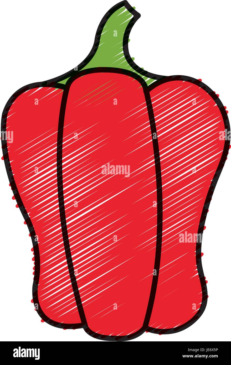 pepper fresh vegetable icon Stock Vector Image & Art - Alamy
