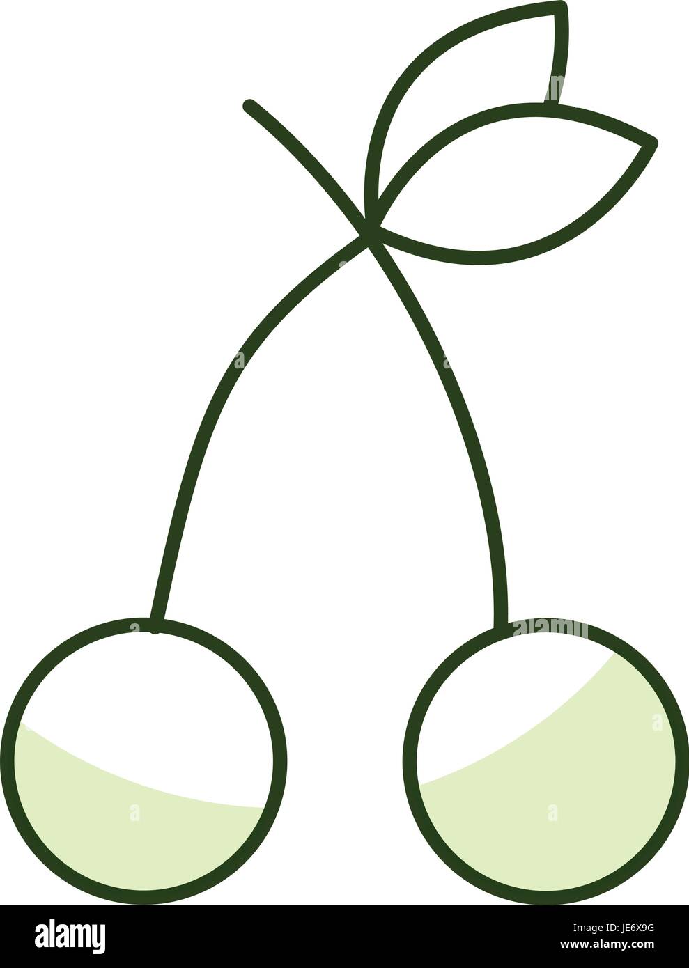cherry fresh fruit icon Stock Vector Image & Art - Alamy