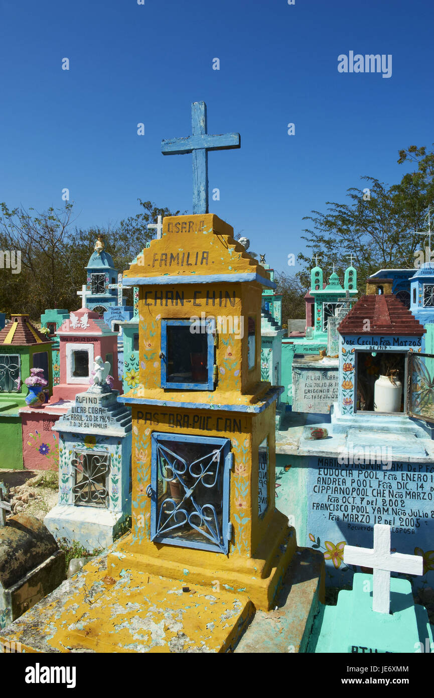 Mexico, Yucatan, Hoctun, Maya's cemetery, Stock Photo