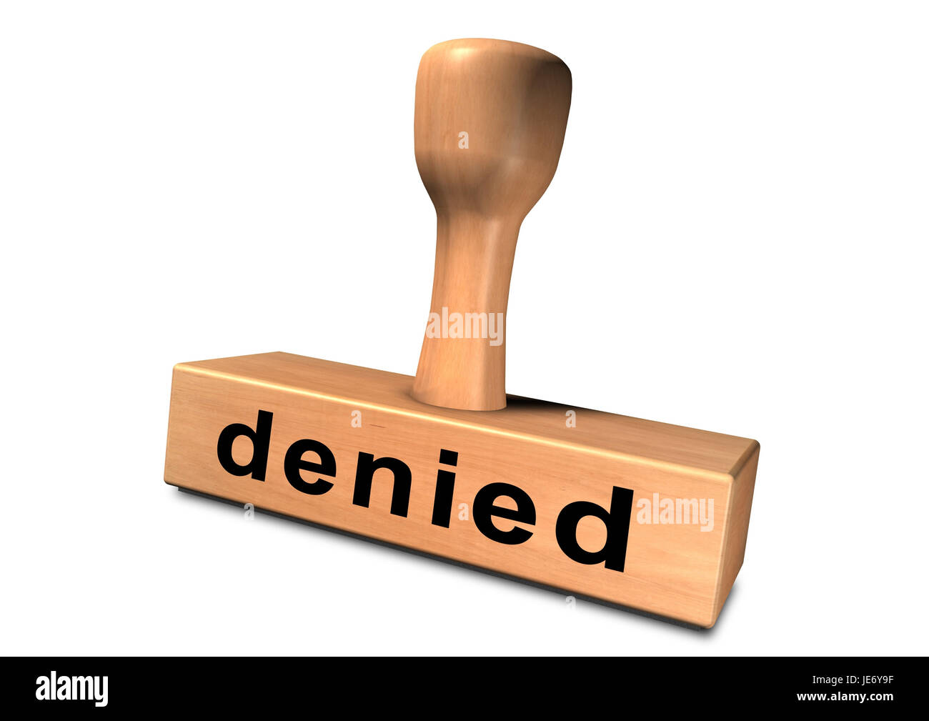 Stamp 'denied', Stock Photo
