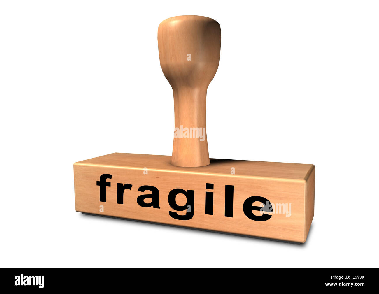 Stamp 'fragile ones', Stock Photo